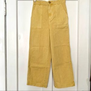 Free People High Rise Yellow Pants